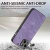 For iPhone 15 Plus Case Shockproof Slim Retro Leather Phone Back Cover