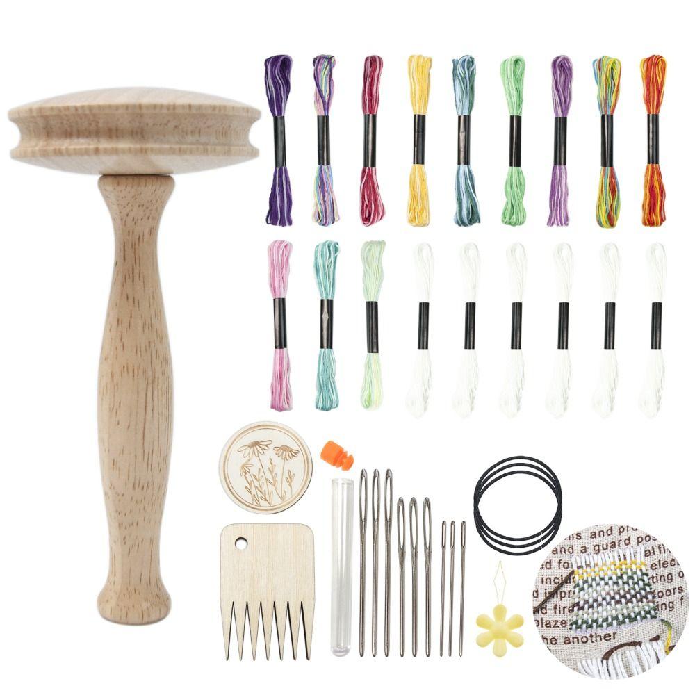 Darning Supplies Kit Patchwork Tools Sewing Accesaries Mushroom Wooden Darning Tool Patching Tool