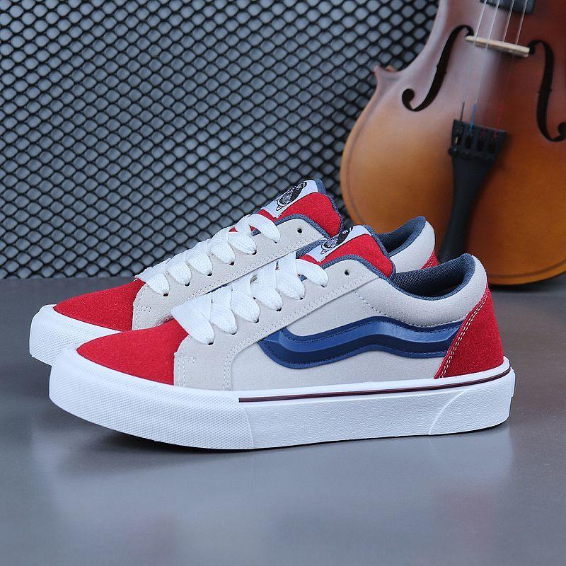 

Оновіть нові шотландські ретро кежуал взуття для чоловіків та жінок на м якій підошві, дихаюче, з канвасу для студентів. 40 синій