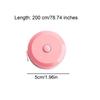 2M Mini Portable Leather Tape Measure Household Measuring Tape Measurement Of Three Dimensions Body Measuring Tape