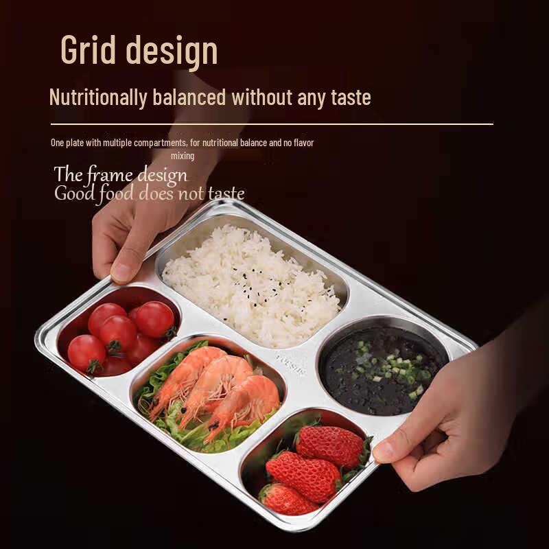 Lunchbricka i 304 rostfritt stål med 5 fack