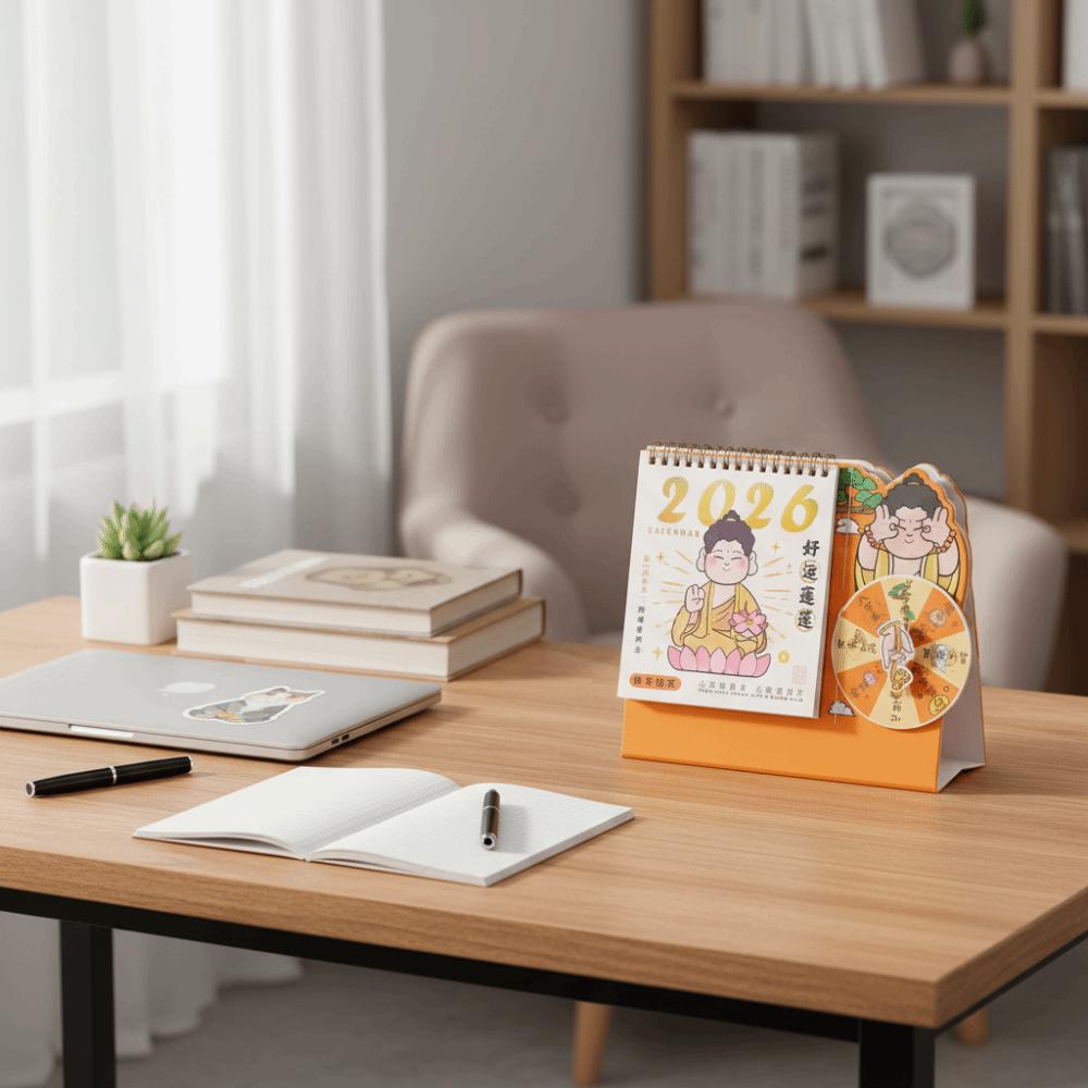 Traditional Desktop Calendar Cartoon Chinese Style Calendar Flip Calendar  Birthday Gifts