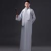 Men's Long Sleeve Frog Button Robe Schoolteacher Performance Costume