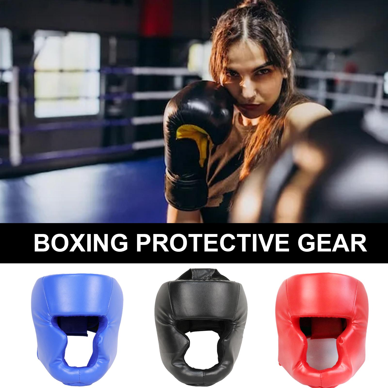 Caschetto da Pugilato per Allenamento di Sparring Arti Marziali Pugilato Uomini Donne Protezione Testa Pugilato Copertura Totale Protezione Testa Pugi