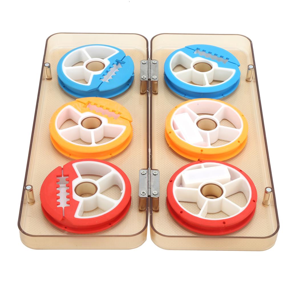 Silicone Fishing Line Storage Holders 6?Axis Colorful Fishing Line Winding Board Spool