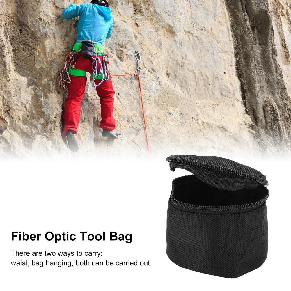 Oxford Cloth Fiber Optic Tool Bag Compact Scratch Proof Fiber Cleaver Tool Bag Easy To Clean Wide Mouth Portable Organizer Pouch