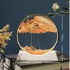 Sandscape Moving Sand Art Picture Quicksand Craft Round Glass 3D Deep Sea Hourglass Flowing Sand Painting Office Home Decor Gift