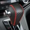 Kompatibel mit 07-26 Honda CRV/Civic Echtleder Schalthebelknaufabdeckung für Automatikgetriebe.