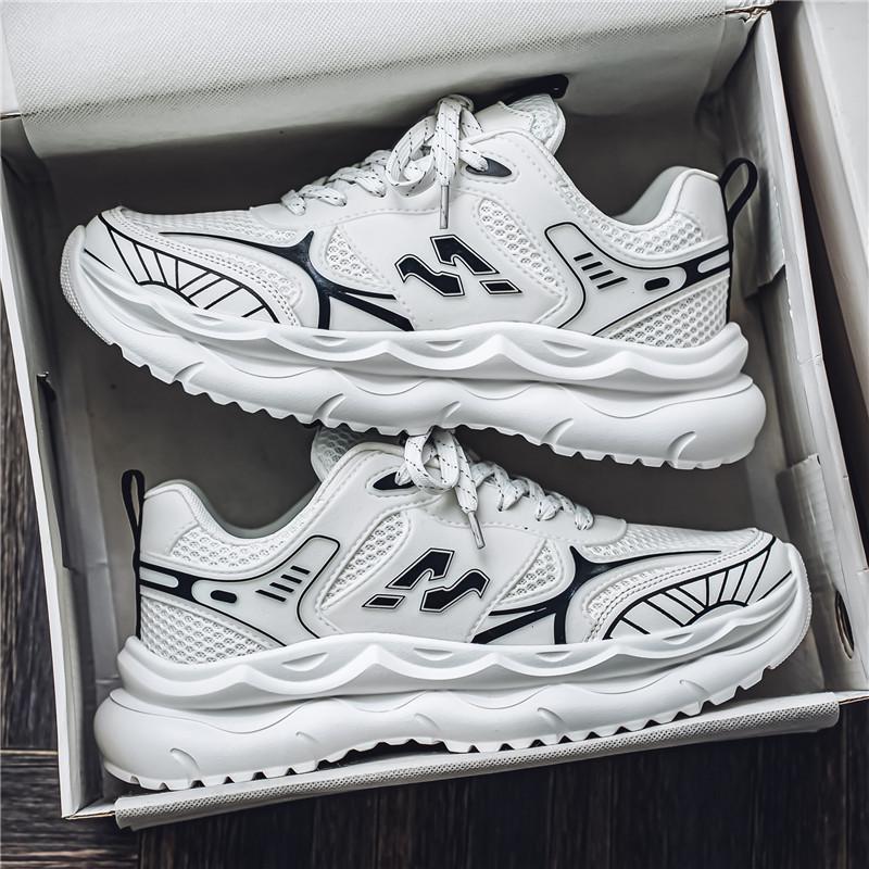 Men's Lightweight Running Shoes 2024 Autumn New Casual Shoes Men's Sports Shoes Internet Celebrity Tide Shoes Platform Dad Shoes