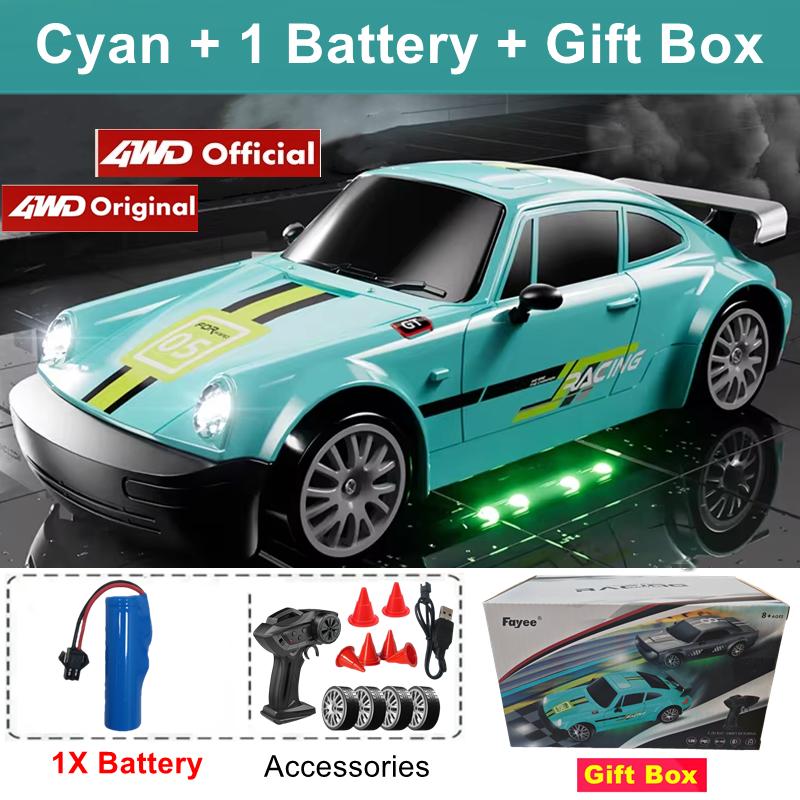 4Wd Rc Drift Car With Led Light 2.4G Radio 20Km/H High Speed Remote Control Racing Cars Vehicle Model Toy Gift For Boy Girl Kid
