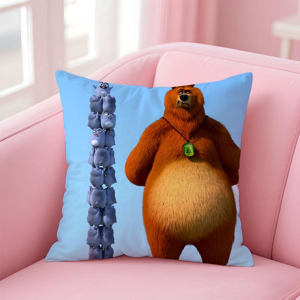 

G-Grizzly And L-Lemmings Cushion Cover Comfortable Reversible Pillow Cover Ideal for Car Sofa Bedroom & Beyond 12x12Inch