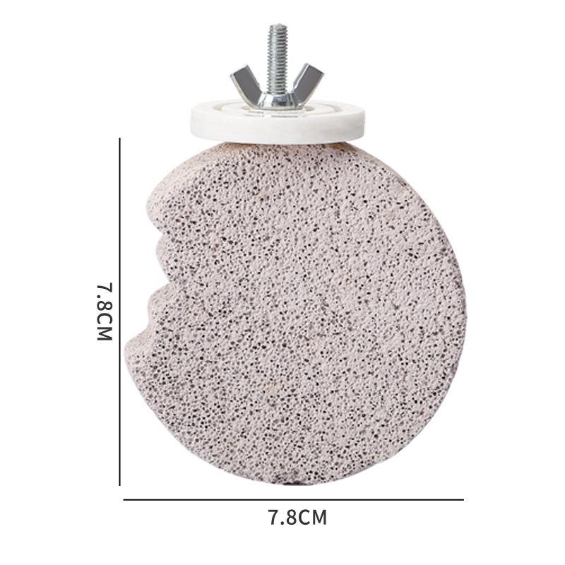 Birdcage Nail Grinding Perch Toy for Parrots - Rough Surface Ice Cream Design