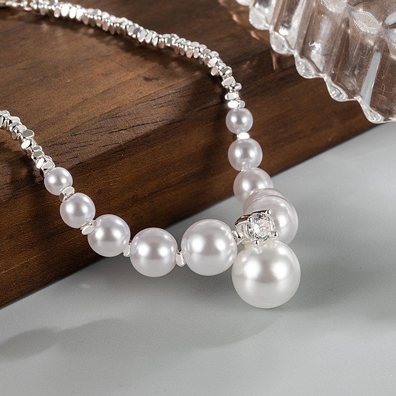 Изысканный модный браслет из жемчужных бусин для дам one size