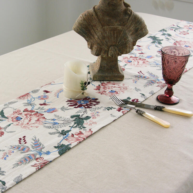 Bicherin Linen 4-Person 6-Person Table Runner For 4 people (180cm)