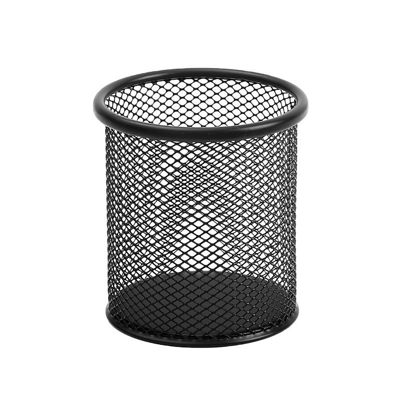 Creative Metal Mesh Pen Holder - Minimalist Multifunctional Design for Office Storage