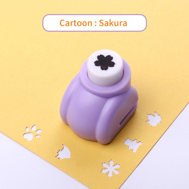 1PC Purple Mini Scrapbook Punches 10mm for Handmade Cutter Diy Flower Paper Gift Card Crafts Printing Pattern Punch Hole Puncher