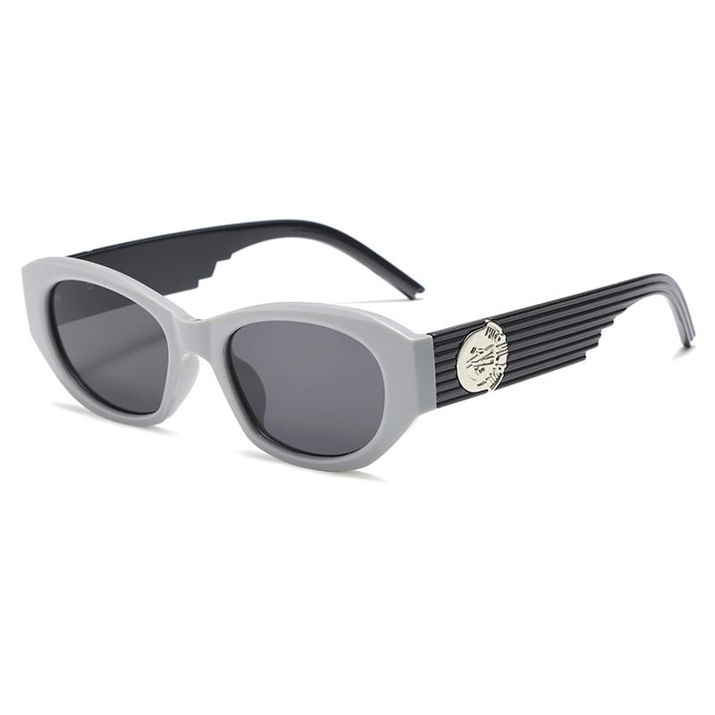Retro Cat Eye Sunglasses No Makeup Contrasting Colors Trendy Small Face Fashionable Street Photography, Sunglasses 7746