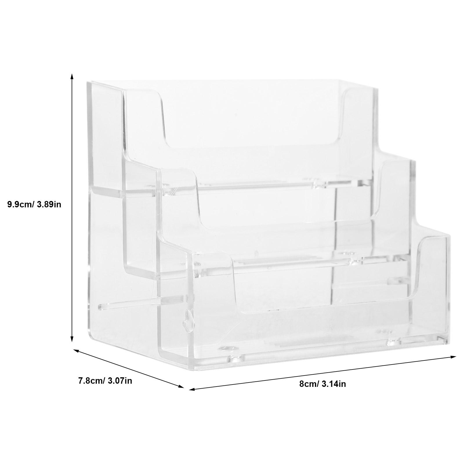 Business Cards Box Exclusive For The Exhibition Multi-Layer Plastic Desktop Card Holder Desk Shelf Box Storage Transparent