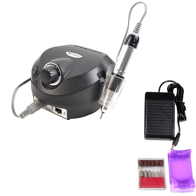 35 000 ot./min 30 W růžová profesionální elektrická vrtačka na nehty Pedikérské vybavení Sada manikérských strojů Nástroje na zdobení nehtů s řezačkou