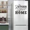 Köket Är Hemmets Hjärta Väggdekal Vinylbokstäver Ord Citat Heminredning Konstklistermärke
