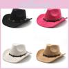 Cappello da Cowboy Western a Tesa Larga per Protezione Solare all'Aperto e Fotografia