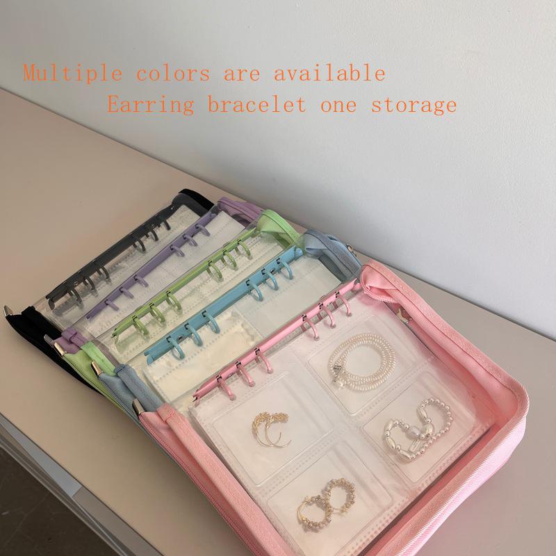 8cm Thick Jewelry Storage Book: Dustproof & Anti-oxidation PVC, Securely Holds Earrings & Bracelets