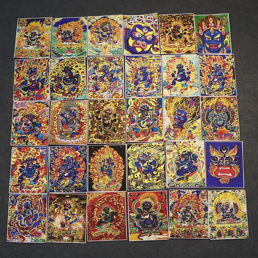 Pandantiv Thangka Mahakala Tibetan Jambhala Alb: Pictat manual, Aurit, Artă Exquisită Budism Tibetan