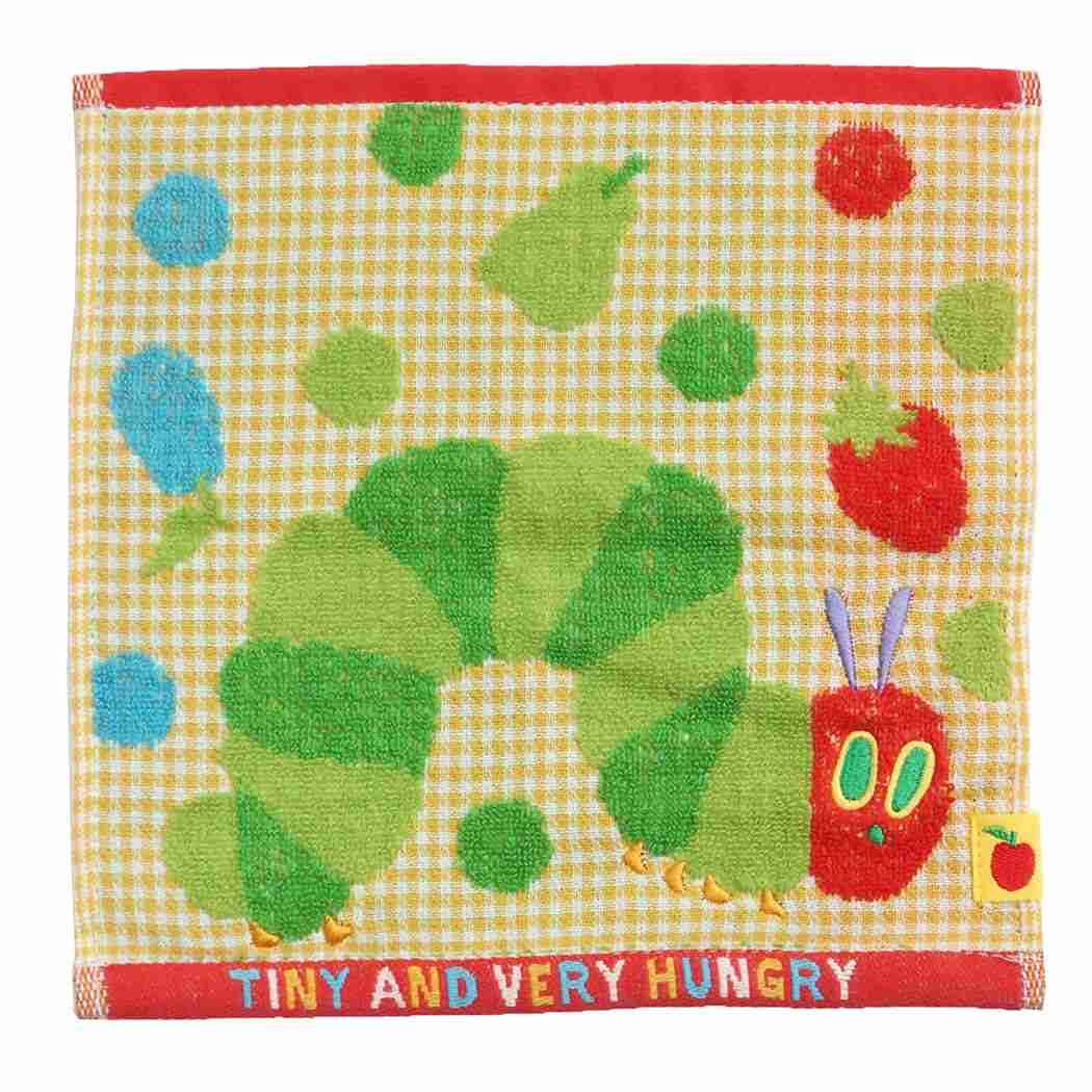 Hayashi Mini 25 x 25 The Very Hungry Happy PL409200 Towel, approx. cm, Caterpillar, Fruits,