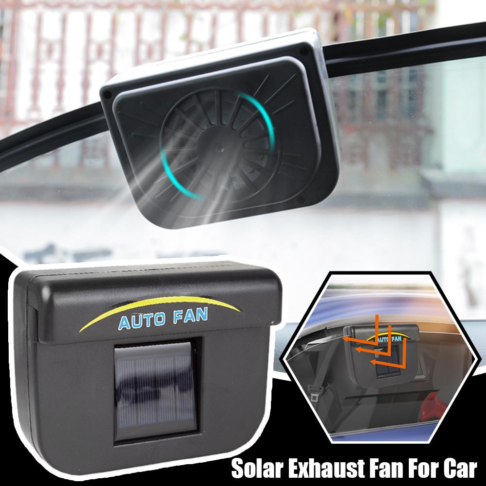 Car Mini Portable Solar Car Cooler Exhaust Fan Sunlight Recharging Exhausts Hot Air Strange Odor Solar Exhaust Fan Auto Interior