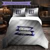 BIRMINGHAM CITY FOOTBALL CLUB 3 Piece Bedding Set Soft Duvet Cover Set with Pillowcases Printed Bedroom Decor Set for Home