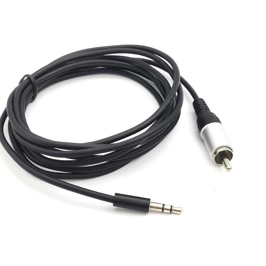 High Quality 2M 3.5mm Jack To RCA Single Plug Audio Cable Enjoy Seamless Audio Transmission Converter Cord Wire