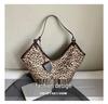 2024 Women's Versatile Leopard Print Large Capacity Crossbody Commuter Shoulder Bag