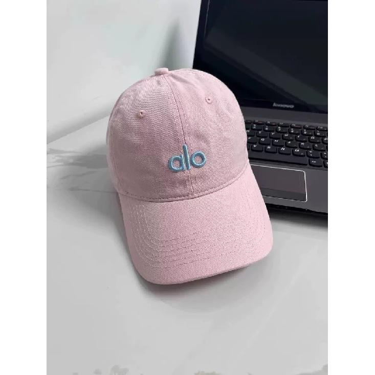 alo 3D Letter Embroidered Soft Top Baseball Cap for Women Casual and fashionable all-season Korean-style sun hat for men