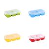 3-Grid Freezer Soup Tray Silicone Food Meal Molds Durable Soup Ice Cube Molds  Soup Storage