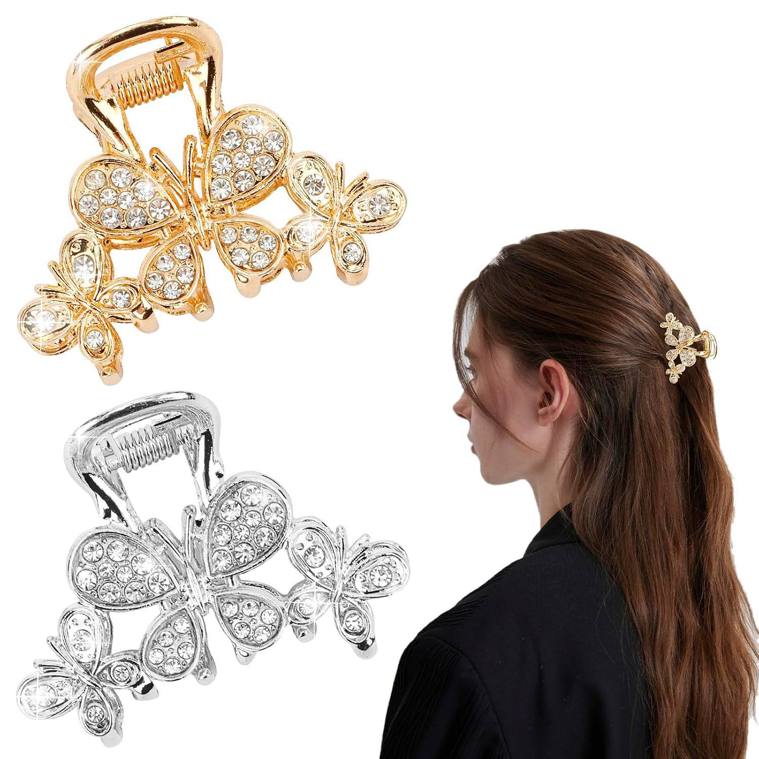 

Korean High-End Rhinestone Shark Claw Clip for Women