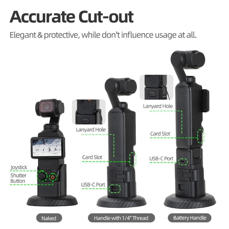 Magnetic Mount for Pocket 3 Featuring High Strength Magnets and NonSlip Silicone Bottom for Safe Filming