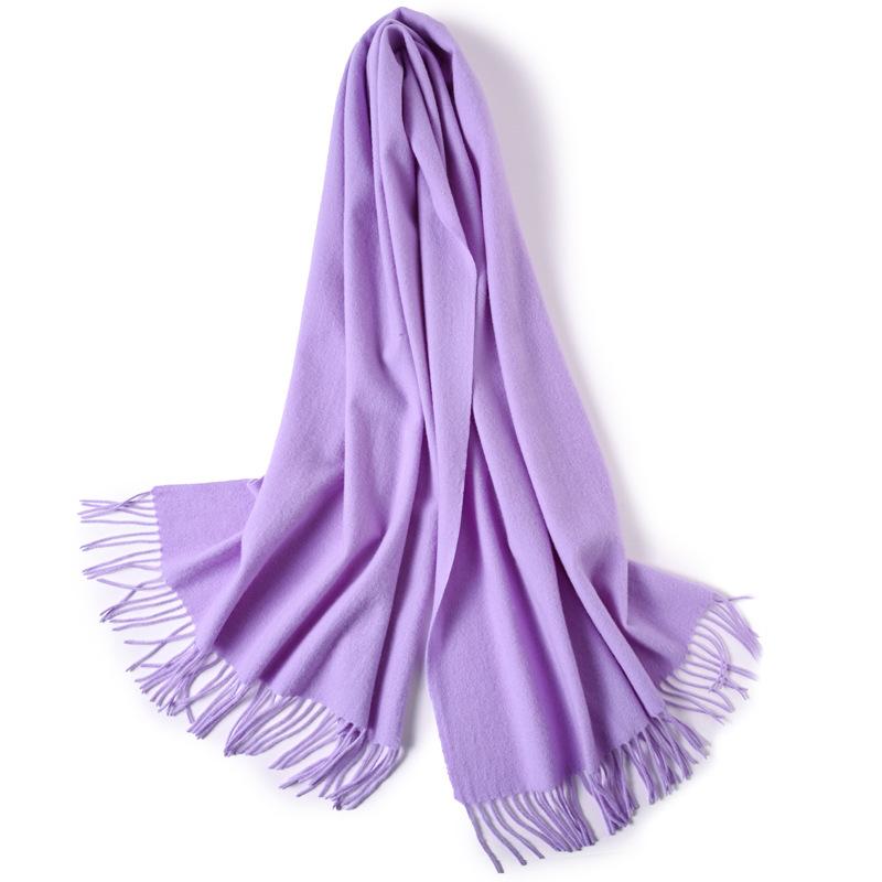 Pure Wool Scarf Winter Men and Women Senior Couple Grey Scarf Shawl Gift Boyfriend Birthday Gift