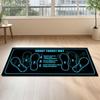 Fitness Squat Target Mat Pink Carpet Exercise Muscle Guide Posture Correction Rug for Home Gym Workout Area Home Decoration
