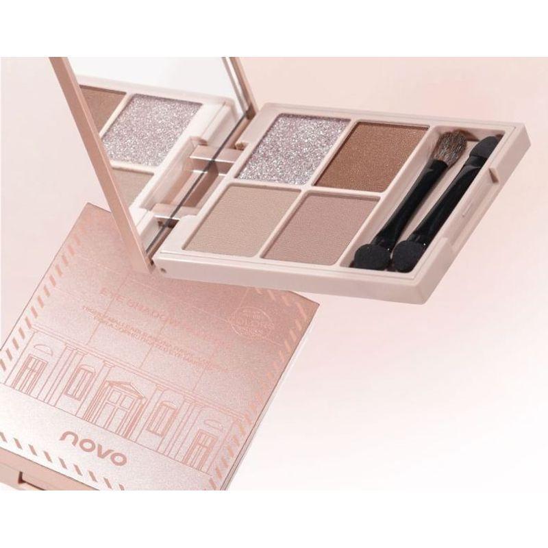 NOVO - Kitano Flower Mist Quad Eyeshadow - 4 Types