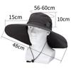 15CM Wide-brimmed Hat Sun hat Wide-brimmed Sun Hat Fishing Hat Fisherman's Hat Sun Protection Hat Climbing Hat Outdoor Beach Cap