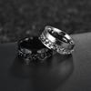 Anello Rotante Antistress da Dito Catena in Acciaio Inossidabile Uomo Classico Roma Senso di Potere Digitale Regalo
