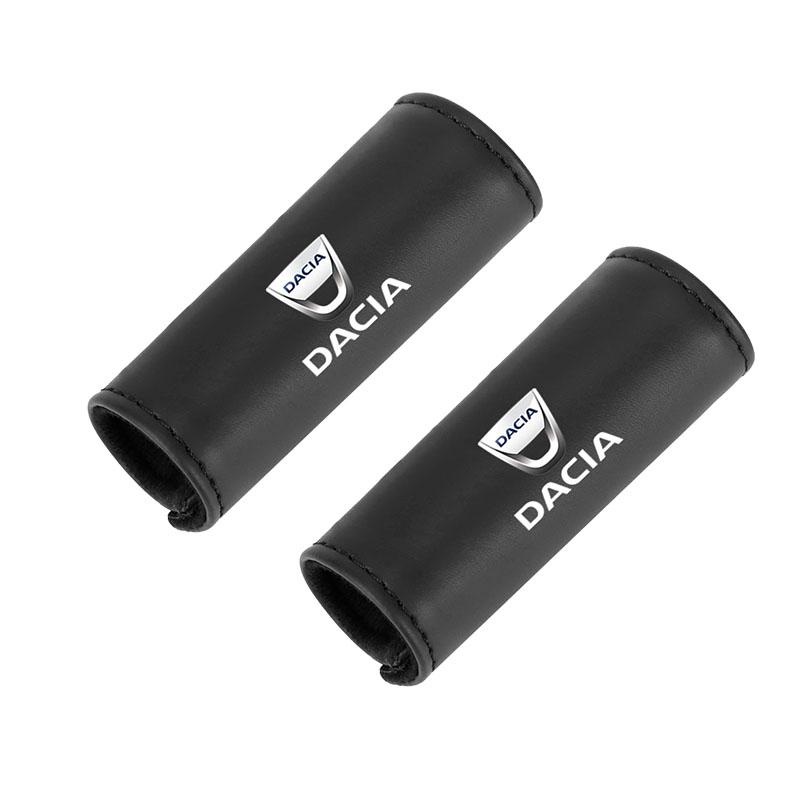 Leather Car Roof Armrest Pull Cover Handle Protector For Dacia Logan Sandero Duster Lodgy Spring Jogger Dokker Stepway Bigster
