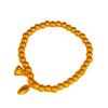Gold-Plated Lotus Seed Pod Bracelet: Ancient Method Heritage Sand Gold for Women's Luck and Joy, New Chinese Style with Color-Preserving Beads