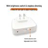 EU Standard Stepless Dimming Sensor Plug-In Night Light with Wake-Up and Feeding Modes