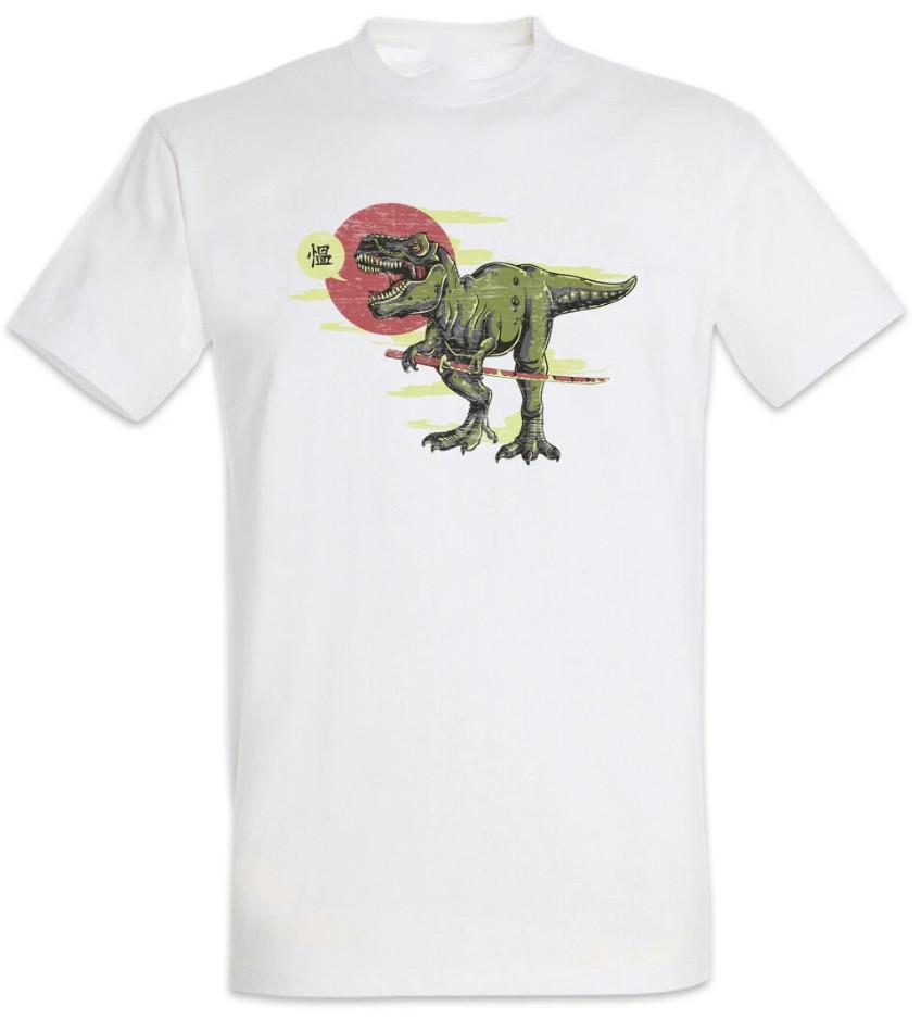 

Tyrannosaurus Samurai T-Shirt Ninja Japan Rex T-Rex Bushido Warrior Dakana Sword XL