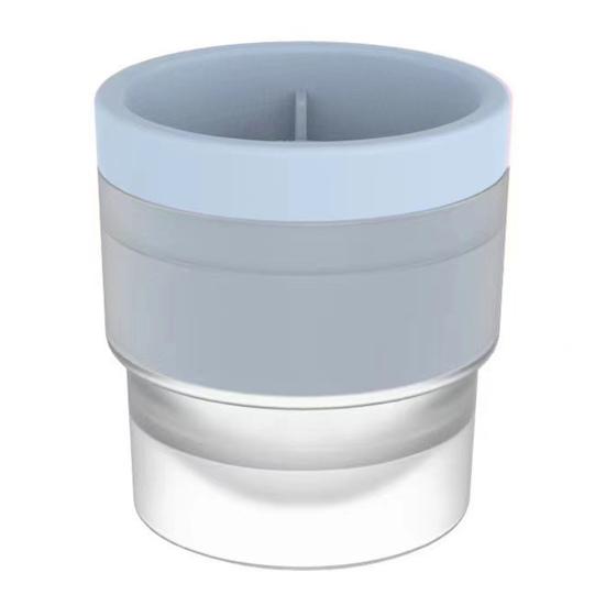 Large Silicone Ice Cube Mold BPA-free Spherical Ice Tray Easy Release One-Click Slow-Melting Ice Maker for Whiskey Bourbon