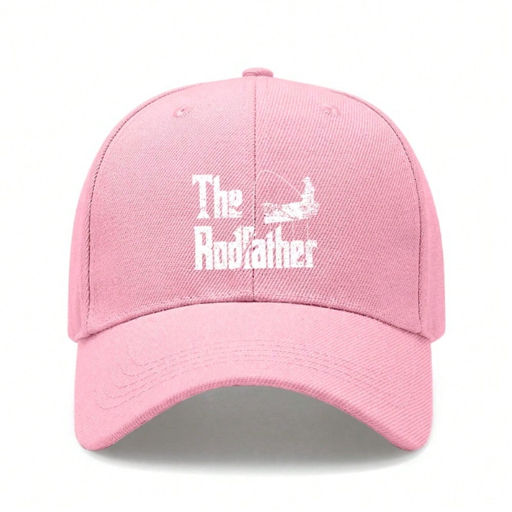 [Dad Hat Fishing] The Rodfather Print Polyester Adjustable Casual Outdoor Sports Baseball Cap For Men Women Father's Day Gift