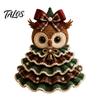 Handmade Birthday Gift Ideas Animal Xmas Tree Crochet Kit, Christmas DIY Cute Desktop Holiday Decorations Highland Cow Forest Craft Kit for Beginners,