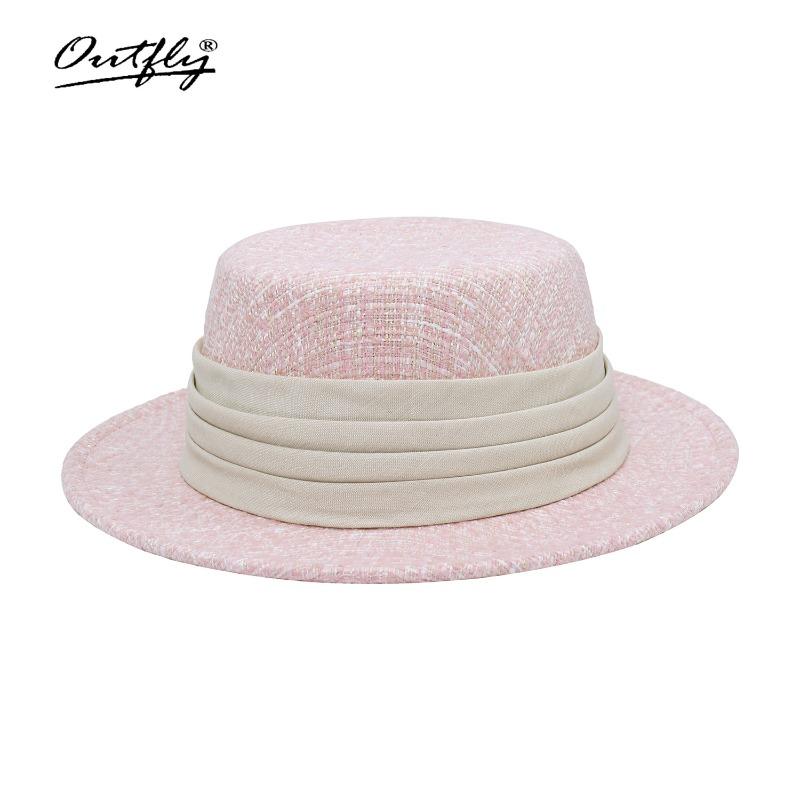 The New Model Shows a Small Face, Elegant and Not Monotonous, Retro, Exquisite Literary and Artistic Flat-top Woven Women's Sunshade Top Hat.