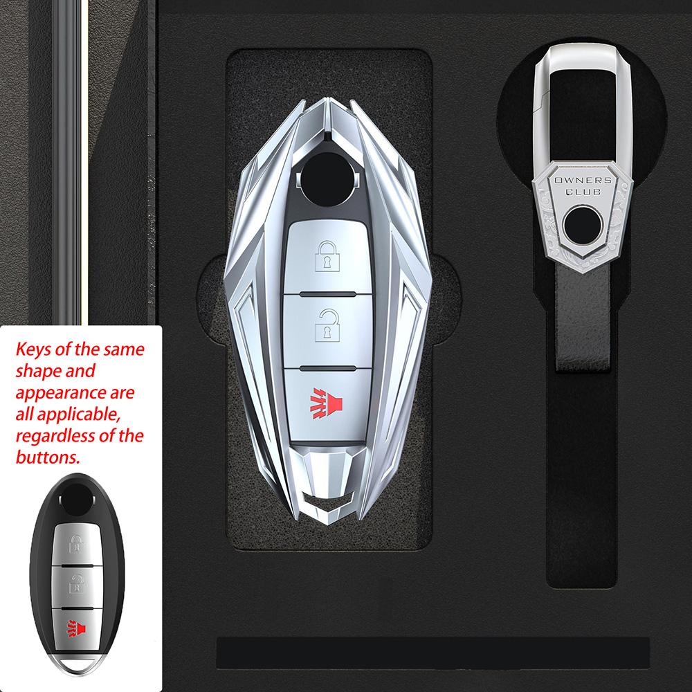Zinc Alloy Car Key Cover Case For Nissan Juke Leaf Micra K12 Note Patrol Qashqai J11 J10 Tiida Versa X-Trail Xtrail X Trail T32